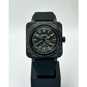 Custom Seiko Mod • Premium BR03 Black RadioCompass • 41mm